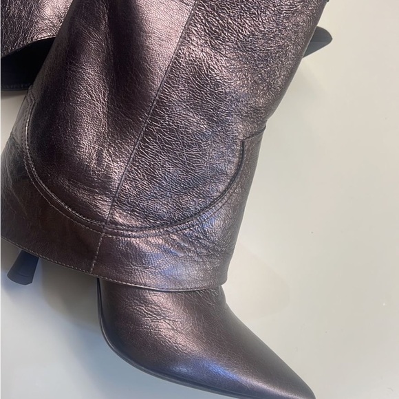 Cowboy style Agl Black Heeled Boots with Sleek Design - Picture 12 of 13